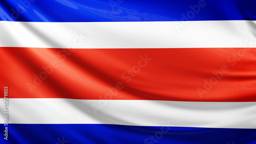 Free Download costarica flag picture, close-up shot of costa rican nation flag, america, animated flag background photo, 3D photo of a flag, national symbol of american country, patriotism, full screen - GFXLoad