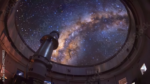 A breathtaking view of the Milky Way captured through a powerful telescope, revealing millions of stars.