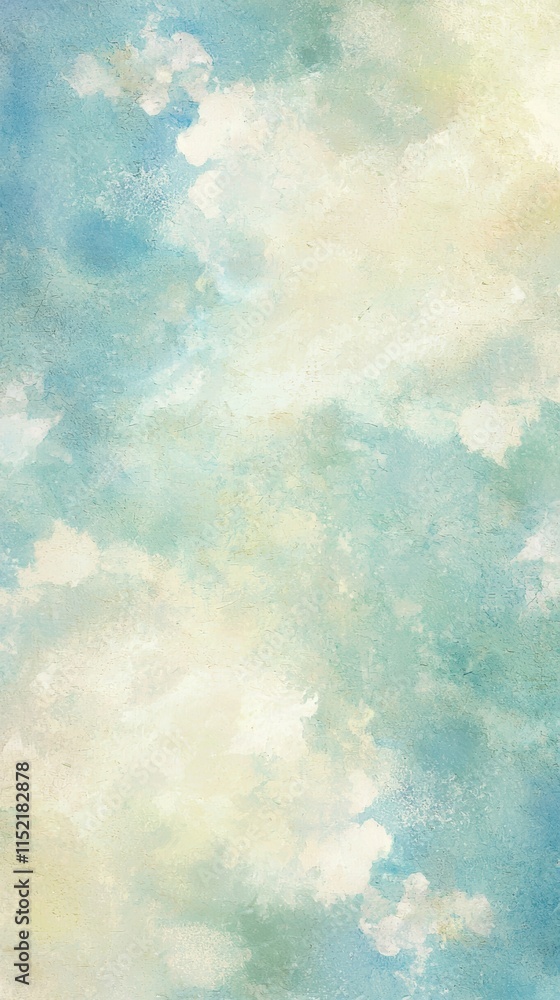 Obraz premium Blending soft pastel colors creates a dreamy, ethereal background, adding elegance and a serene atmosphere to any creative project or artistic design
