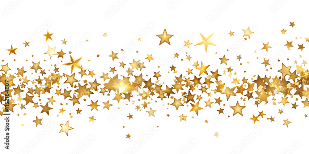 Golden star decorations create a magical atmosphere for celebrations and events in a whimsical design featuring various star shapes and sizes Golden star decorations create a magical atmosphere for celebrations and events in a whimsical design featuring various star shapes and sizes