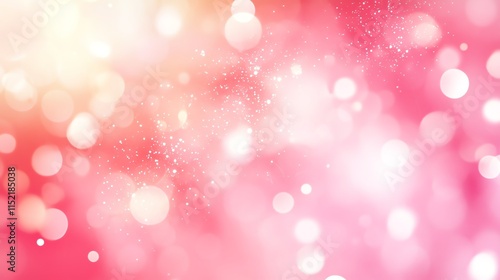 A dreamy background with soft pink hues and sparkly bokeh effects, perfect for romantic designs or celebrations. photo