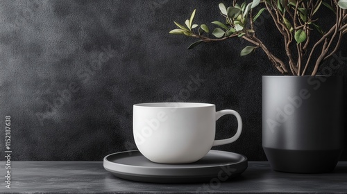 Plain White Ceramic Mug Mockup