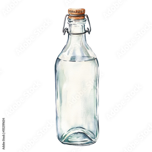 Wallpaper Mural Pastel Illustration of a Glass Bottle Opener Torontodigital.ca