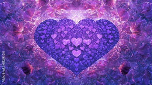 Purple Heart of Love: A Fractal Masterpiece