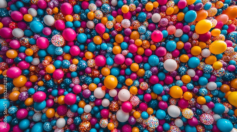 An aura of celebration and joy is created by hundreds of brilliant, multicolored balloons decorating the summit. Generative Ai An aura of celebration and joy is created by hundreds of brilliant, multicolored balloons decorating the summit. Generative Ai