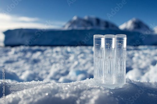 Arctic exploration site professional portrait outdoor environment close-up perspective generative ai photo