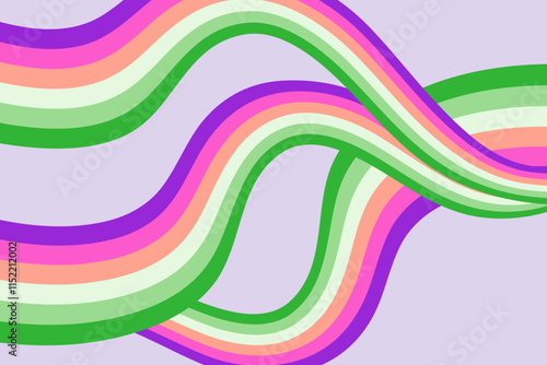 beautiful and creative color waves lines retro vibes background wallpaper concept