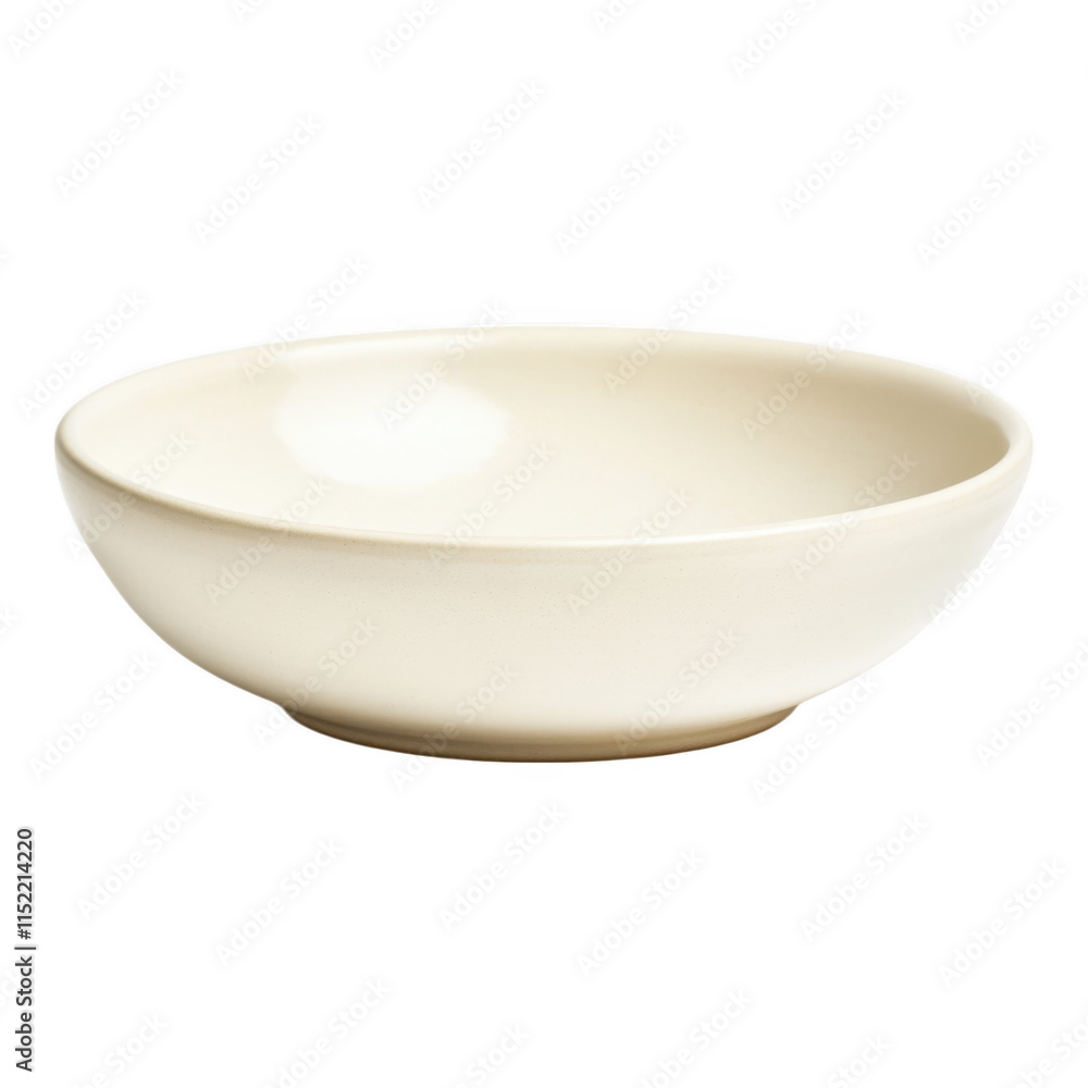 Simple ceramic bowl with smooth edges, perfect for serving meals or decoration, shot on a plain background. Simple ceramic bowl with smooth edges, perfect for serving meals or decoration, shot on a plain background.