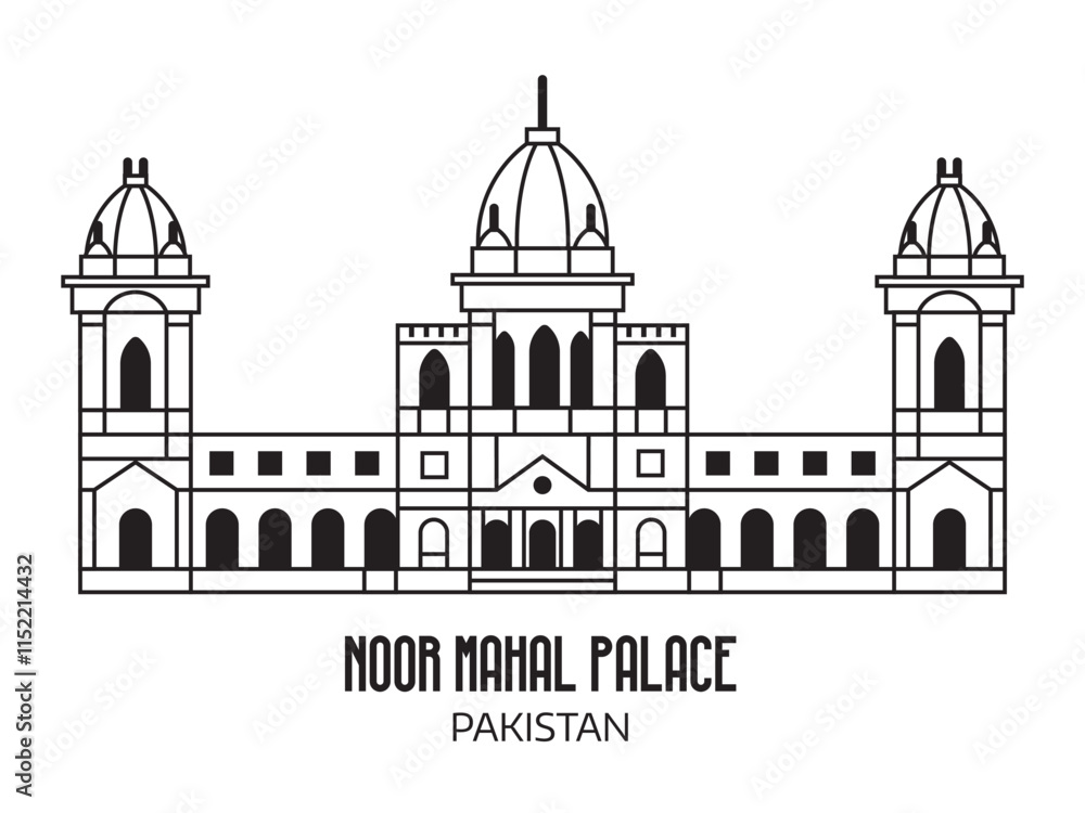Noor Mahal Palace Pakistan Travel Icon