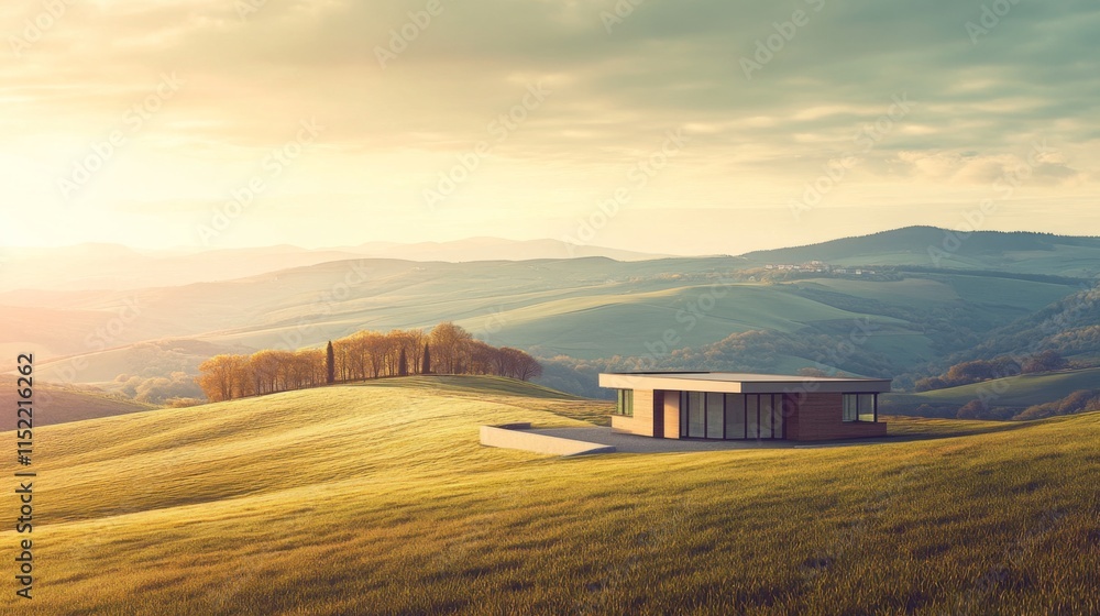 Modern Architecture in Rolling Hills with Natural Light Modern Architecture in Rolling Hills with Natural Light