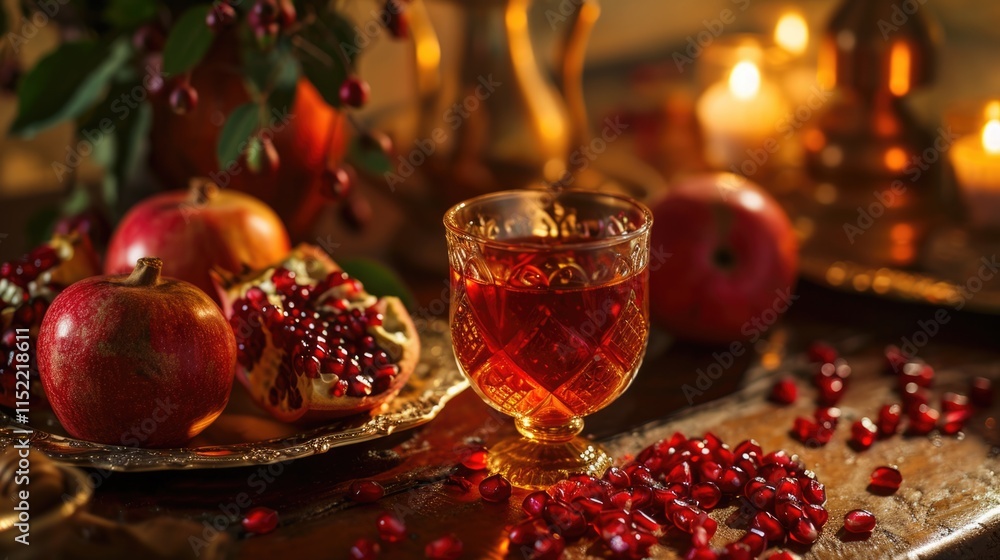 Symbols of Rosh Hashanah: Pomegranate, Shofar, and Torah Scrolls in Synagogue Symbols of Rosh Hashanah: Pomegranate, Shofar, and Torah Scrolls in Synagogue