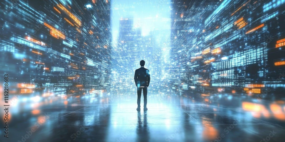 Fototapeta premium Exploring the Future of Artificial Intelligence in Creative Industries