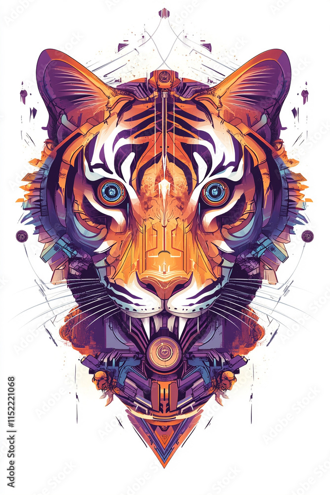 Obraz premium Tiger Eyes illustration