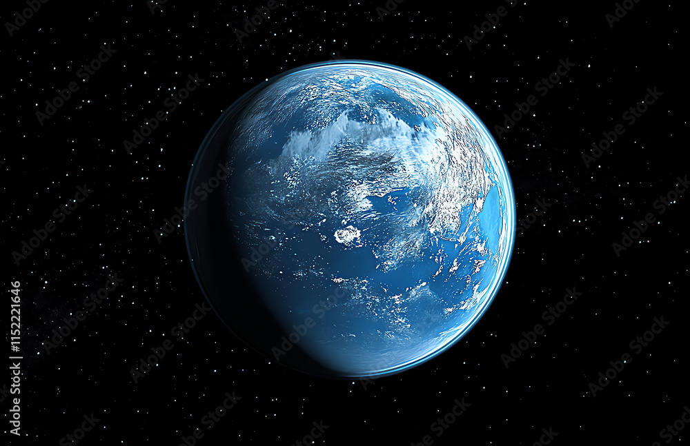 Obraz premium earth and moon