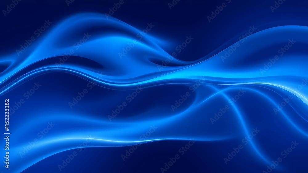 Obraz premium Abstract blue wave, Abstract blue smoke, abstract smoke background