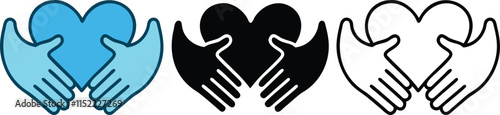 Heart Hands Care Support Charity Love Helping Hands Symbol