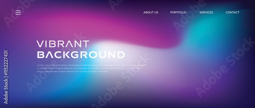Trendy summer fluid gradient background, colorful abstract liquid 3d shapes. Futuristic design wallpaper for banner, poster, cover, flyer, presentation, advertising, landing page