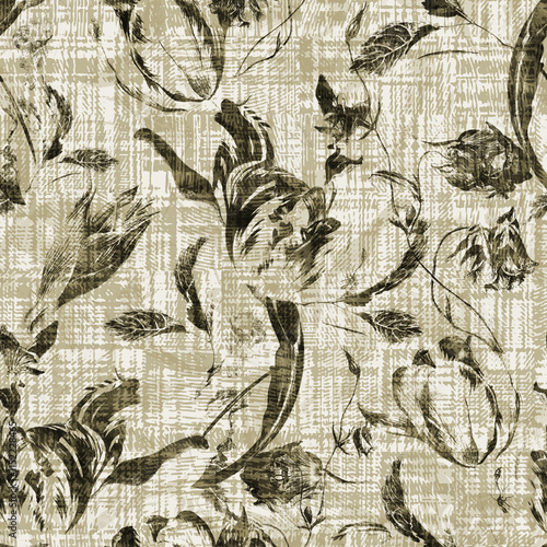 Flower seamless patterns
