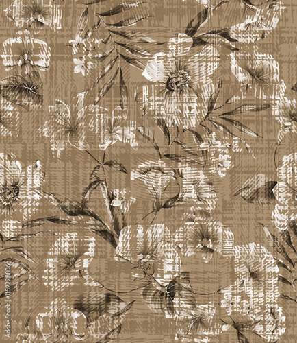 Flower seamless patterns