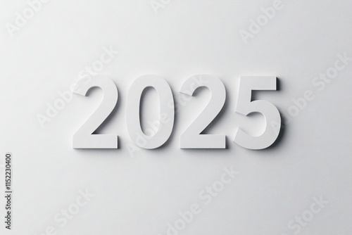 Elegant 2025 Typography Design: A Fresh Start for the New Year