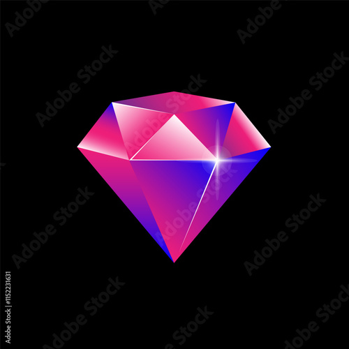 Pink-purple crystal