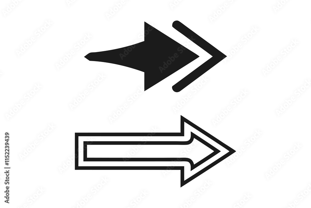 black arrow icon, simple modern thin arrows symbol silhouette illustration isolated on transparent png background black arrow icon, simple modern thin arrows symbol silhouette illustration isolated on transparent png background