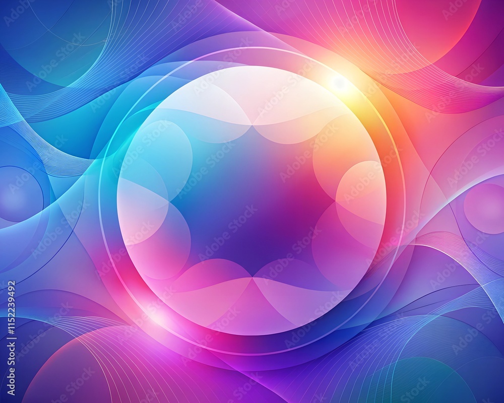 Obraz premium Modern Abstract Design with Central Space for Content