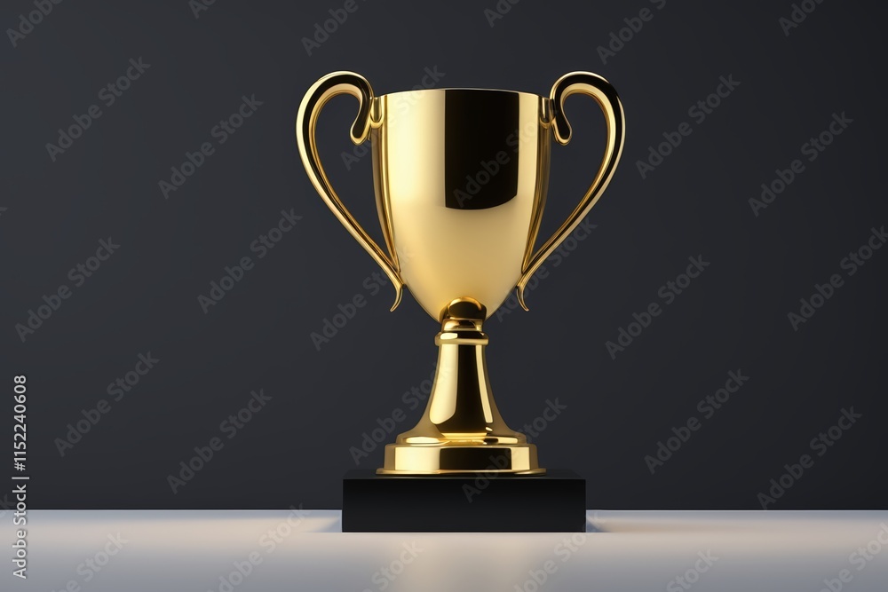 a close up of a golden trophy on a table a close up of a golden trophy on a table