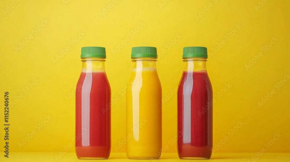 Vibrant Smoothies in Isolated Background with Natural Light Vibrant Smoothies in Isolated Background with Natural Light