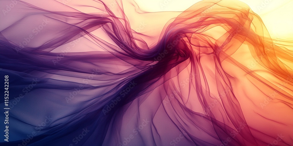 Abstract Purple Orange Sheer Fabric Texture Background Abstract Purple Orange Sheer Fabric Texture Background