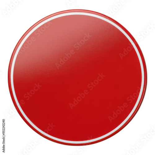 Free Download High-quality image of a vibrant red button icon with a glossy finish, ideal for web design and digital interfaces. - GFXLoad