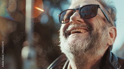 Blind man view around first time and very happy 