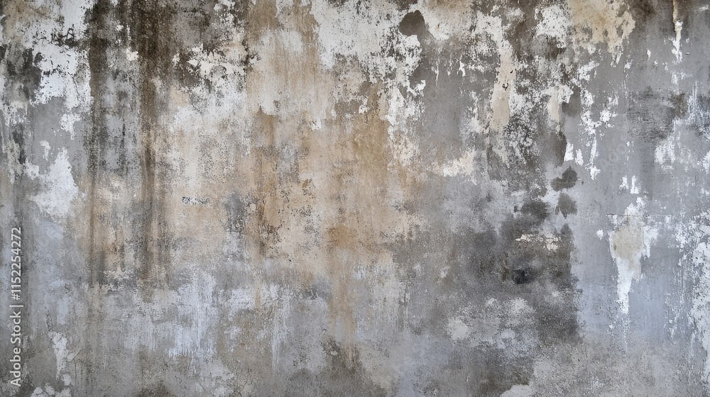 Textured wall with peeling paint and stains, showcasing weathered surfaces. Textured wall with peeling paint and stains, showcasing weathered surfaces.