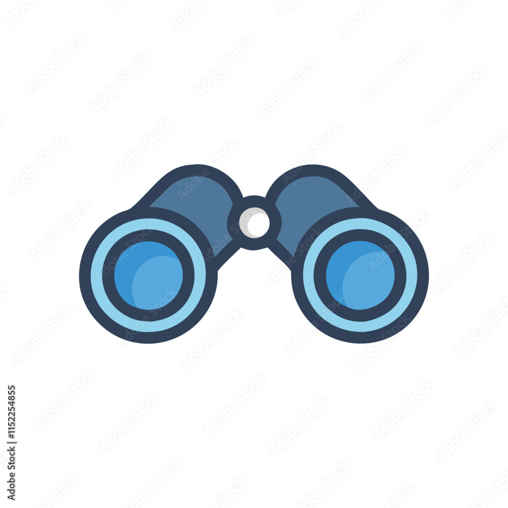 Fototapeta premium Elegant Binoculars Icon Illustration Design