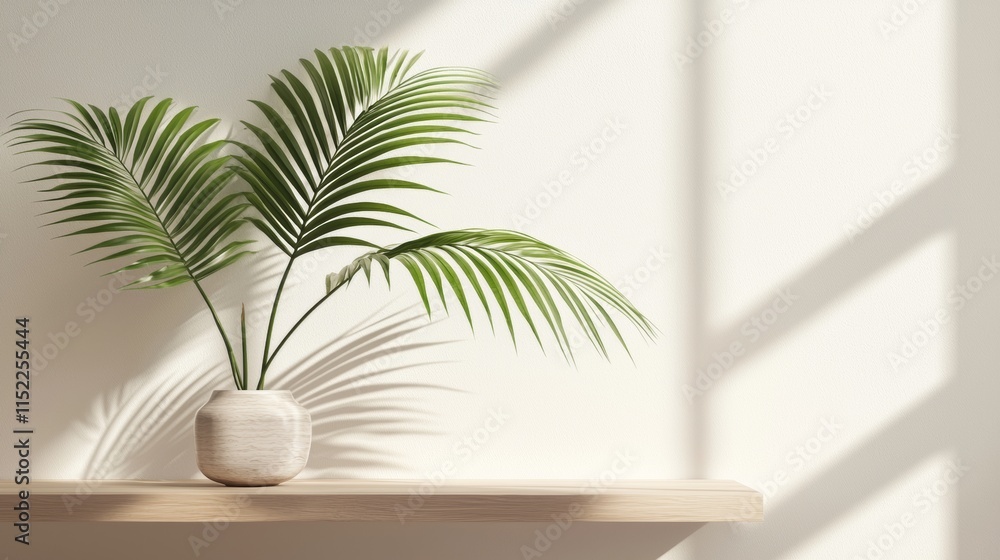 Minimalist arrangement with potted plants Minimalist arrangement with potted plants
