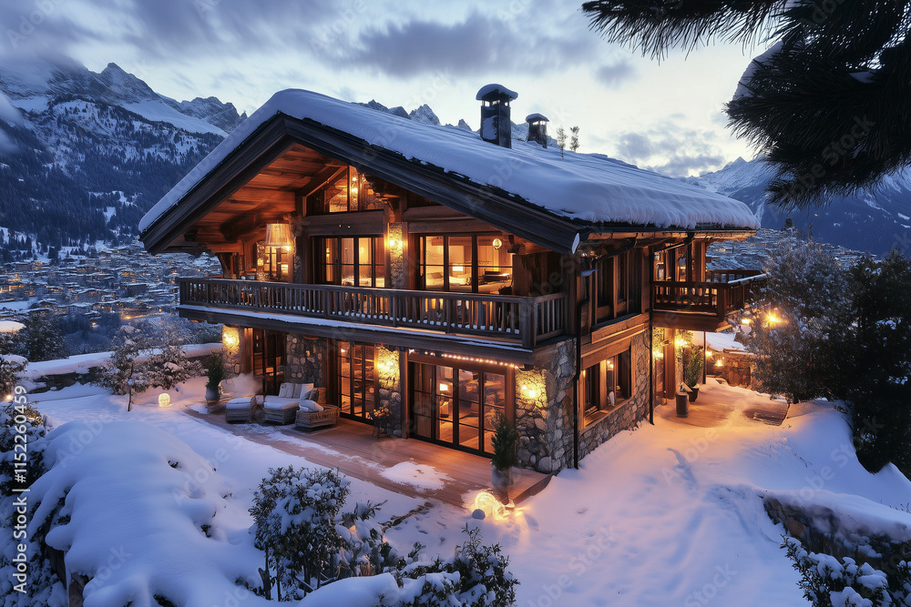house in the mountains