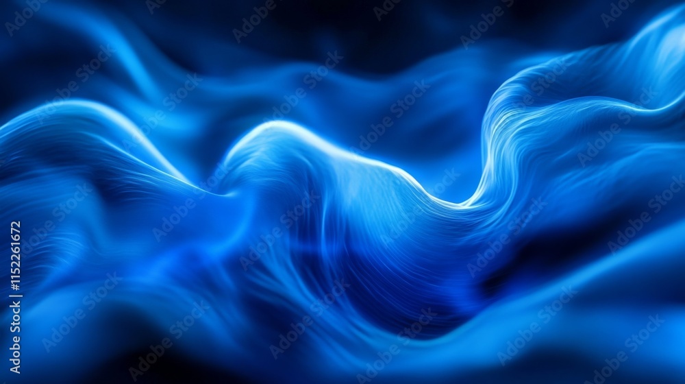 Obraz premium Close Up of Fluid Dynamics in Virtual Environment