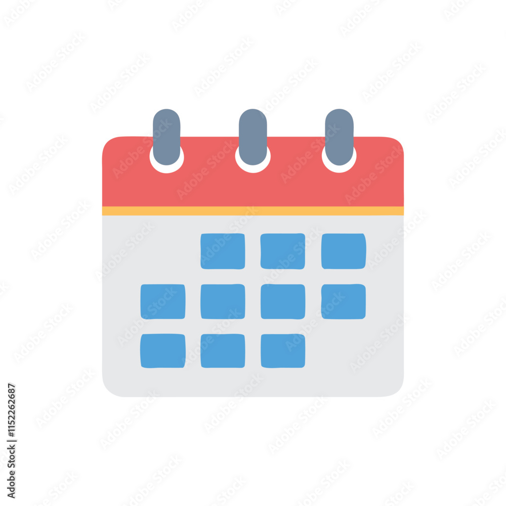 Creative Desk Calendar Icon Illustration Design Creative Desk Calendar Icon Illustration Design