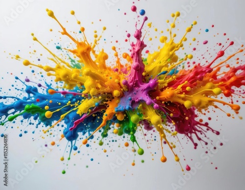 Colorful Paint Explosion photo