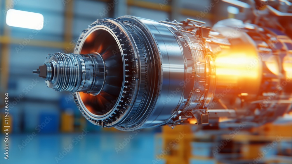 Obraz premium High Temperature Testing of Engine Components in Science