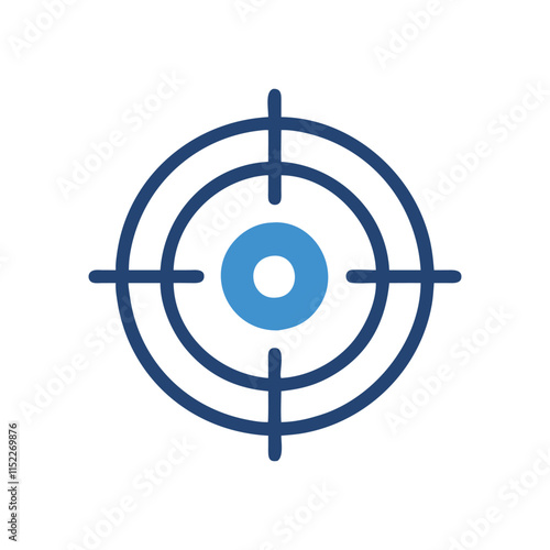  Creative Focus Target Icon Illustration Design