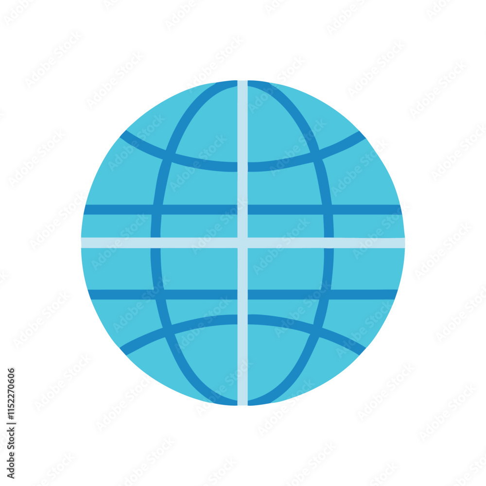 Creative Globe Grid Icon Illustration Design Creative Globe Grid Icon Illustration Design