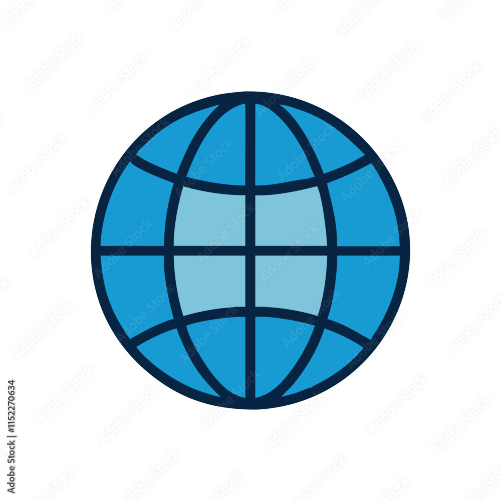 Global Sphere Icon Illustration Design Design Global Sphere Icon Illustration Design Design