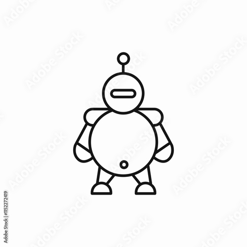 robot maintenance service repair icon vector sign