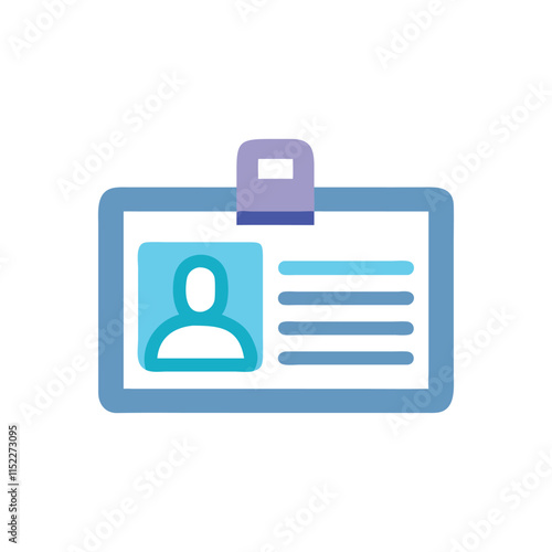  Durable ID Card Holder Icon Illustration Design