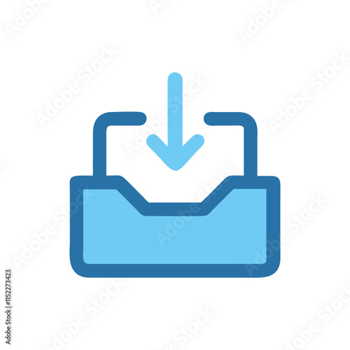  Email Inbox Icon Illustration Design
