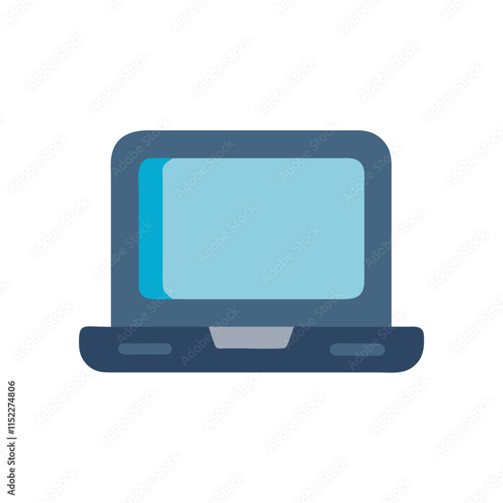 Minimal Laptop Pad Icon Illustration Design Minimal Laptop Pad Icon Illustration Design
