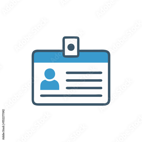  Dynamic Name Badge Icon Illustration Design