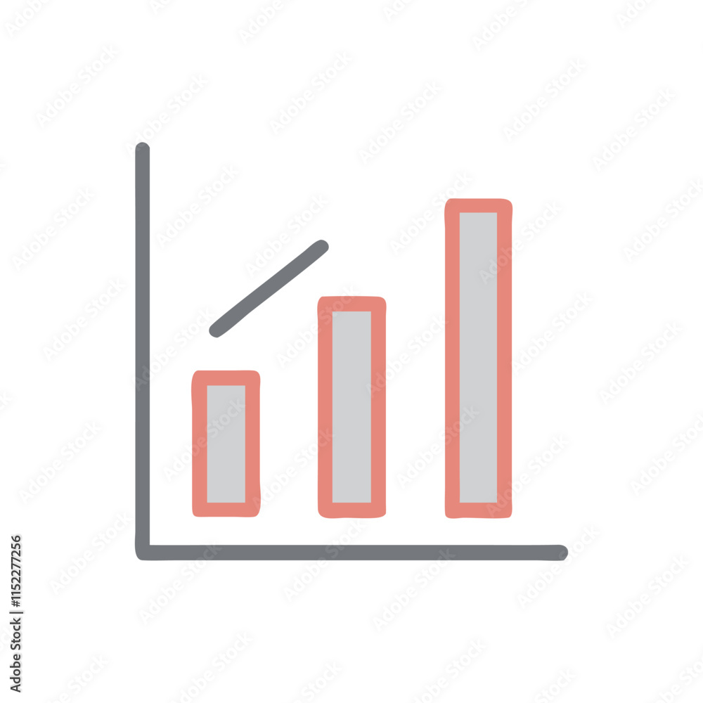 Stylish Neutral Graph Icon Illustration Design Stylish Neutral Graph Icon Illustration Design