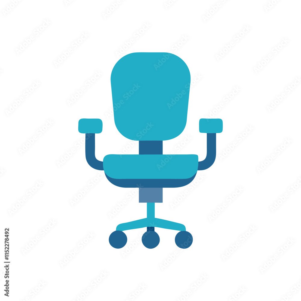 Stylish Office Chair Icon Illustration Design Stylish Office Chair Icon Illustration Design